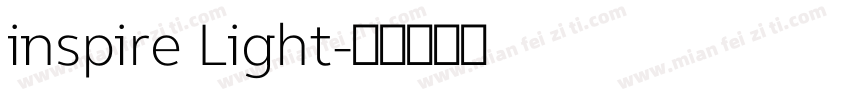 inspire Light字体转换